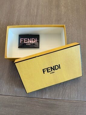 Fendi Roma Yellow Gift Box with Black Logo (for sunglasses).